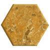 Gloss ( 1500grit without wax ) Yellow Hexagon Artificial Marble Tiles Artificial Marble 12mm