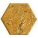 Gloss ( 1500grit without wax ) Yellow Hexagon Artificial Marble Tiles Artificial Marble 12mm