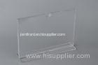 Table Top Acrylic Sign Holder Display Stand , Card Display Holder Sign Holder