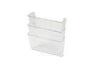 3 Pocket Acrylic Display Stands for Office Desk Organizer Transparent