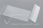 Clear Table Top Acrylic Sign Holder for Display , Shoes Display Holder