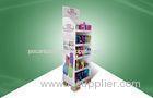 Stable 5 - shelf Cardboard POS Display For Cups and Bottles Selling to Carrefour