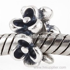 Antique Sterling Silver Flower Beads European Style Wholesale