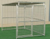 Portable Dog Panel Enclosure with metal roof cover