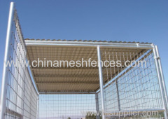 Portable Dog Panel Enclosure with metal roof cover