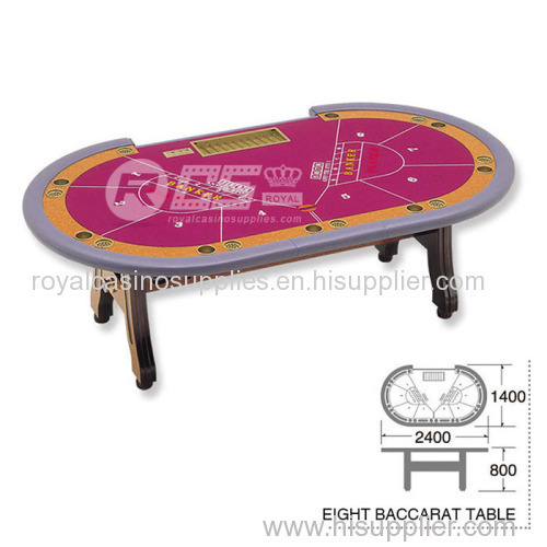 8 player Baccarat table