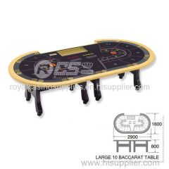 10 seat Baccarat poker table