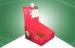 Skincare Beauty Products Red Cardboard Countertop Displays OEM