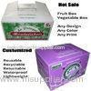 White / Purple Reusable Waterproof Corrugated Plastic Trays / Flute Box