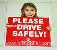 ESD Conductive Hygienic Corrugated Plastic Signs for Side Road Caution Sign