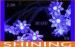 Rubber Wire Battery Operated LED String Lights , Blue Decoration Light