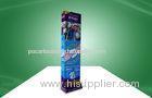 Silk - Screen Printing Cardboard Power Wing Display Rack Free Standing