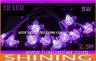 Holiday Purple 10pcs Bulbs Flexible LED String Light With CE Approved