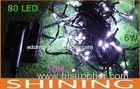 Low Power 80pcs 18 Watt Christmas LED String Light , Dimmable Waterfall Light