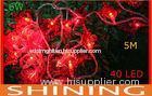 Red 40pcs Bulbs 220V Outdoor LED String Light With ROHS / CE Approved