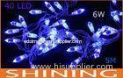 Blue 40m Commercial LED Decoration String Lights 110V / 220V PVC Cable
