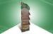 Floor Standing Cardboard Power Wing Display Stand for Shop Snacks Storage