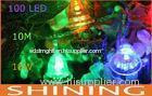 110V Multicolor Outdoor LED String Light 100pcs Bell Shape Bulbs