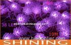 Outdoor Purple 40pcs Bulbs Waterproof LED String Lights 50000h 220 Volt