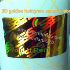 golden background anti-fake tamper seals