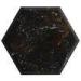 Black Seamless Hexagon Artificial Marble Acrylic Solid Surface Sheet Windowsill Wall Tiles