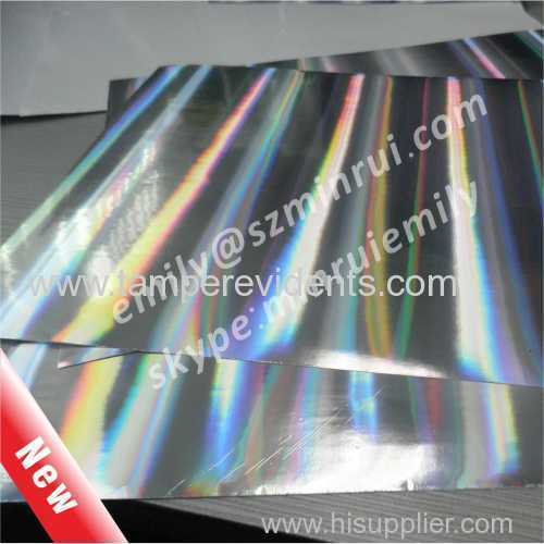 A4 hologram Fragile brittle label papers