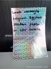 A4 hologram eggshell sticker paper A4 Self adhesive Hologram destructible label Paper