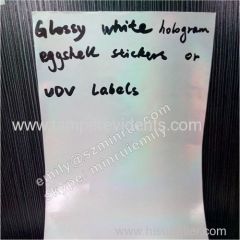 A4 hologram eggshell sticker paper A4 Self adhesive Hologram destructible label Paper