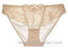 Semi Sheer Lace Low Rise Pretty Girls Bikinis Mesh Panties Customized