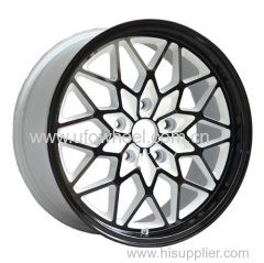 white inner groove alloy wheel