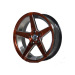 painted inner groove alloy car wheel