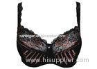 Beautiful 95E Lace 3 Part Cup Bra Sexy Mysterious Bras with Bow / Rhinestones
