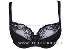 Delicate Lace 95D Summer Checkered Bra For Bigger Breast , Thin Cup