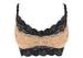 Fashionable Pull Over Breathable Wirefree Bras for Girls , Flowery Lace Stitched