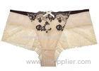 Embroidery Mesh Female Boyshorts Panties Full Rear Coverage
