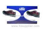 Engraved Logo Floating Shoe Display , Acrylic Magnetic Pop Display With Lights