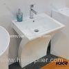 small white wall mounted Solid Surface Basin / Bathroom Wash Sink OEM