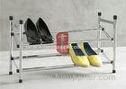 2 Layetr Metal Adjustable Shoe Display Racks For Supermarket