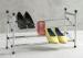 2 Layetr Metal Adjustable Shoe Display Racks For Supermarket