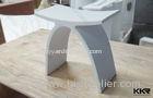 Polished Bacteria Stone Bench Acrylic Solid Surface Bathtubs Stool