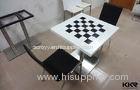 ODM Bullnose Single Solid Surface Table Acrylic Marble Table Tops For Reception Desk