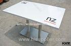 Modern Design Office Solid Surface Table Reception Desk Composite Marble Table Tops