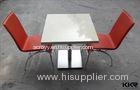 600mm * 600mm Two Seater Solid Surface Table Small Square Dining Table