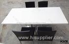 Furniture Reception Counter Desk Solid Surface Table Double Eased Seamless Marble Table