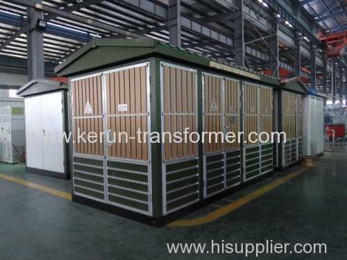 Outdoor preassembled transformer substation