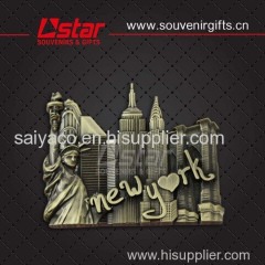 Custom design and whole price sales metal souvenirs fridge magnet/Refrigerator magnet