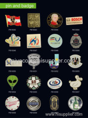 China supplier custom design souvenirs badge metal pin