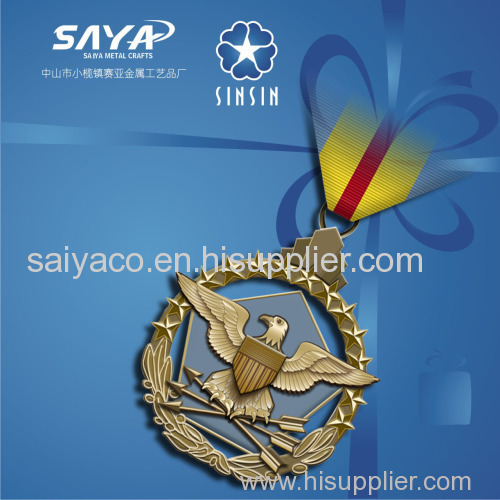 zhongshan saiya high quality souvenirs metal medal