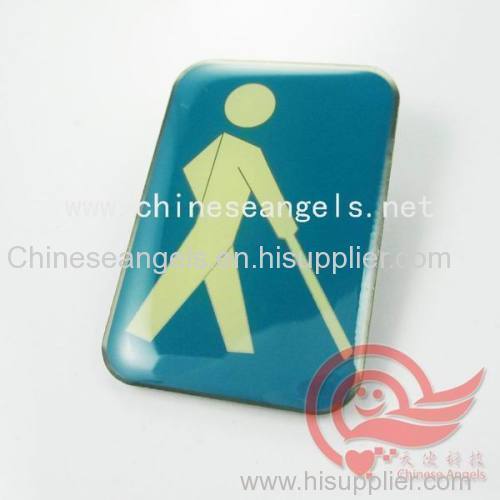 printed metal blinds badges and lapel pin factory