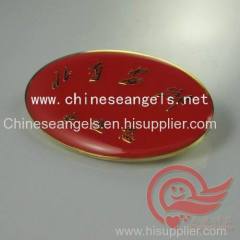 color painted metal emblem badges lapel pin signals maker in China